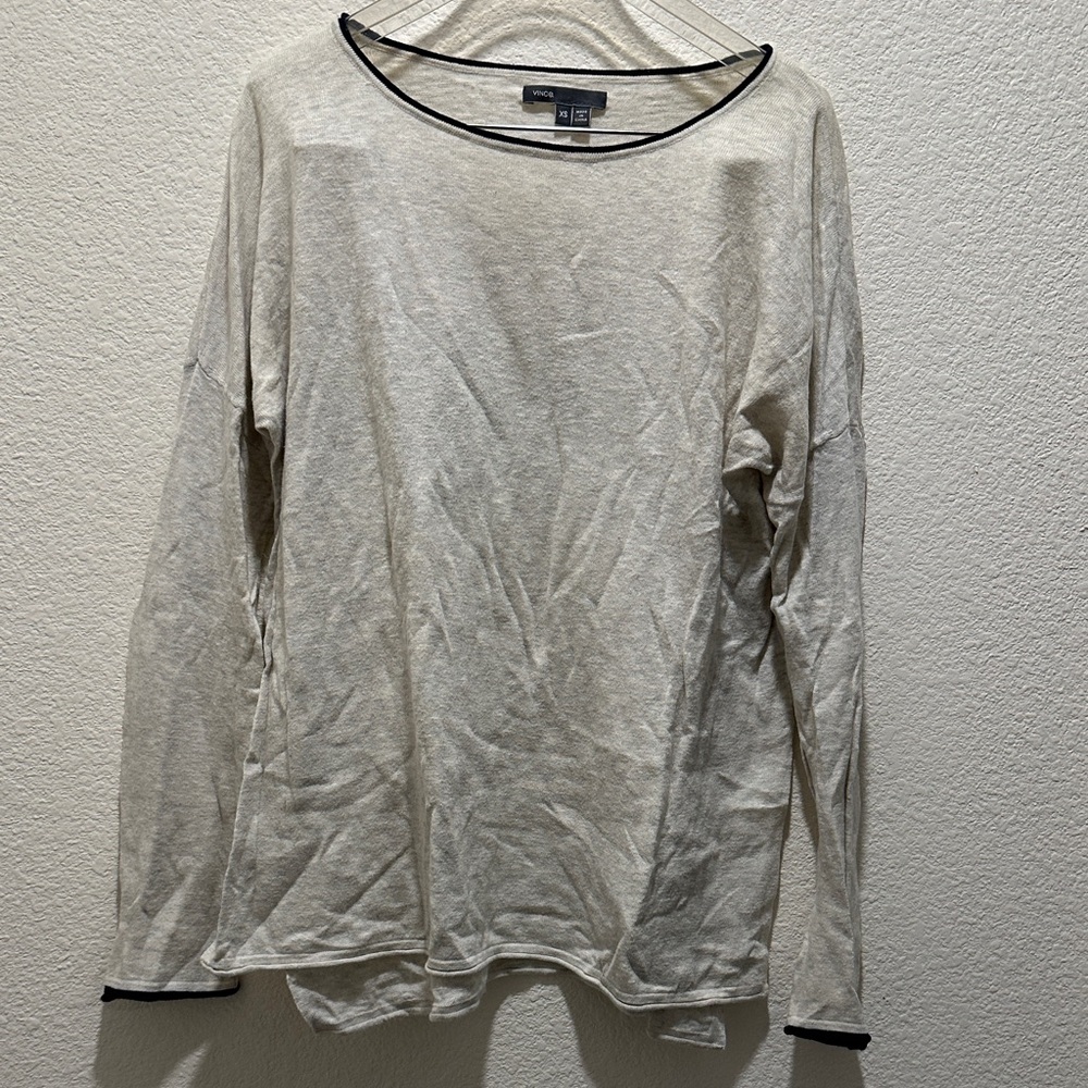 Vince Light Beige Long Sleeve Sweater